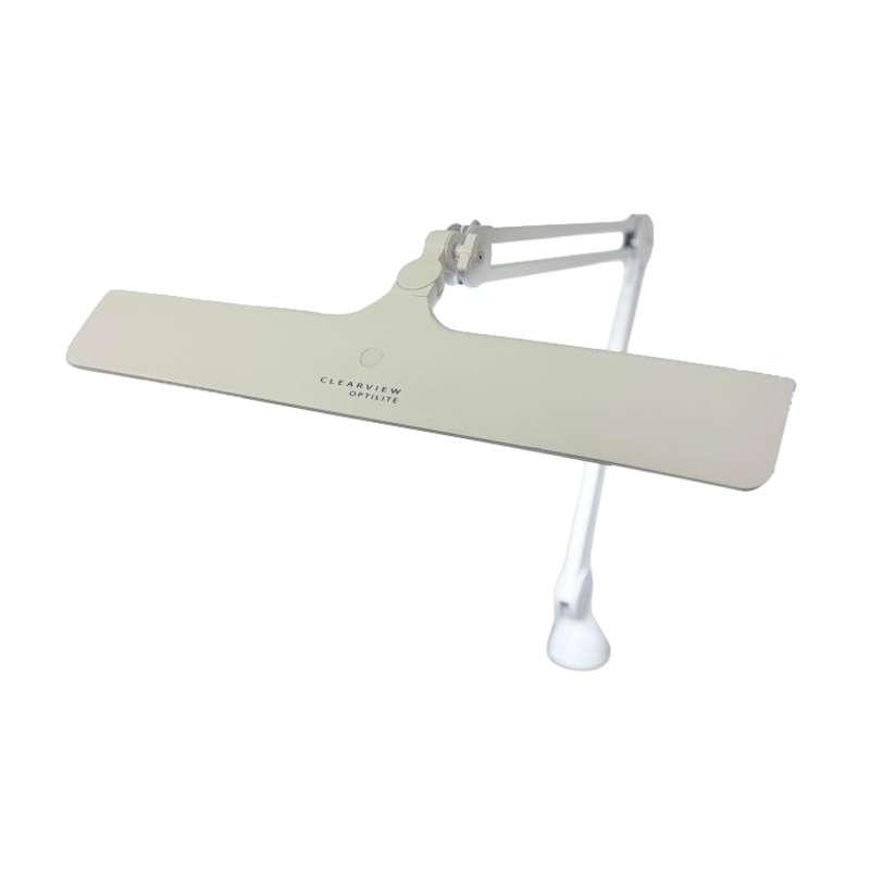 ClearView Optilite Illuminated Task Light with Articulated Arm, White, Package of 4